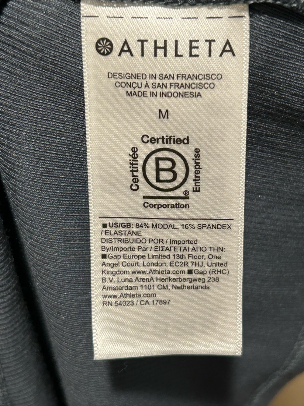 Athleta Essential Tee Dress Robbed Mini Slate Grey , size M - Picture 7 of 7